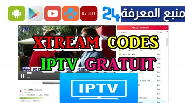 code iptv 2024 gratuit tout channels Smarters Pro & Smart TV