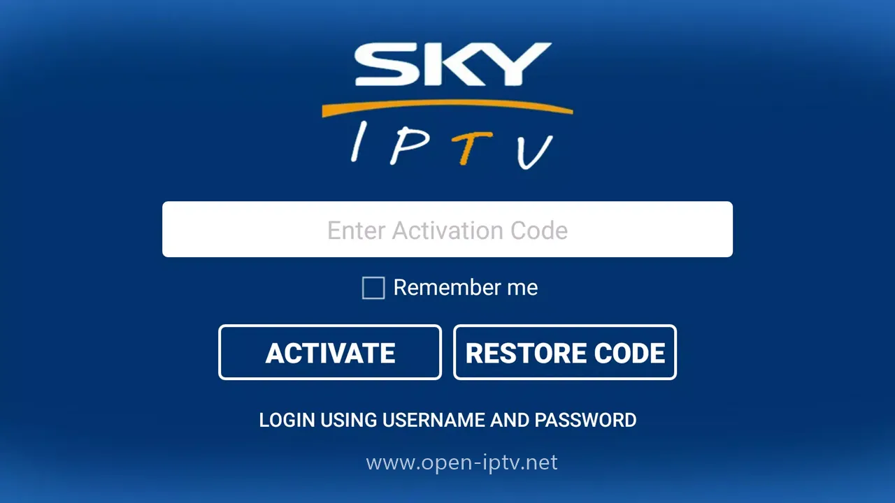 Sky IPTV Premium APK With Activation Code